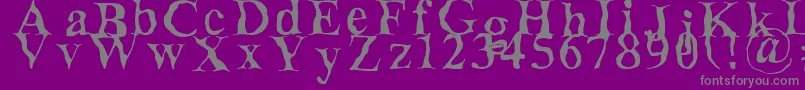 Decomposingフォントについての詳細 フォントDecomposing – 紫の背景に灰色の文字