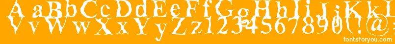 Decomposingフォントについての詳細 フォントDecomposing – オレンジの背景に白い文字