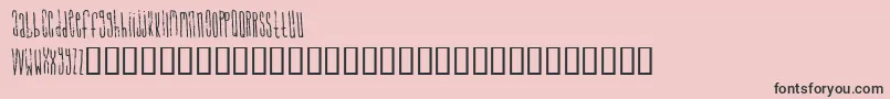 SignalToNoise Font – Black Fonts on Pink Background