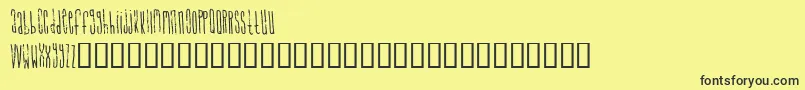 SignalToNoise Font – Black Fonts on Yellow Background