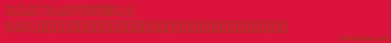 SignalToNoise Font – Brown Fonts on Red Background