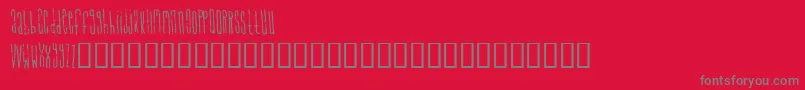 SignalToNoise Font – Gray Fonts on Red Background