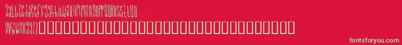 SignalToNoise Font – Green Fonts on Red Background