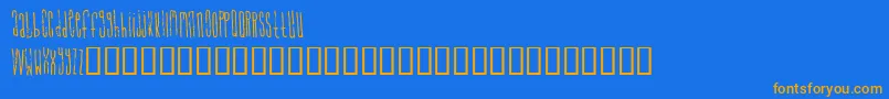 Fonte SignalToNoise – fontes laranjas em um fundo azul