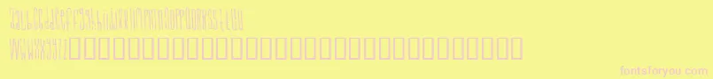 SignalToNoise Font – Pink Fonts on Yellow Background