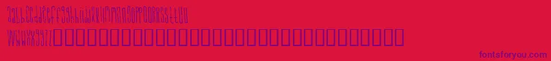 SignalToNoise Font – Purple Fonts on Red Background