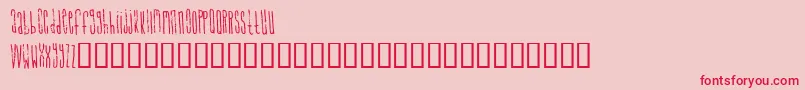 フォントSignalToNoise – ピンクの背景に赤い文字