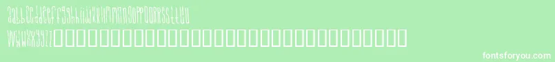 SignalToNoise Font – White Fonts on Green Background