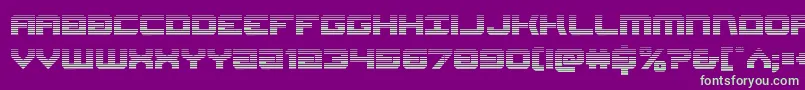 Gearheadscan Font – Green Fonts on Purple Background