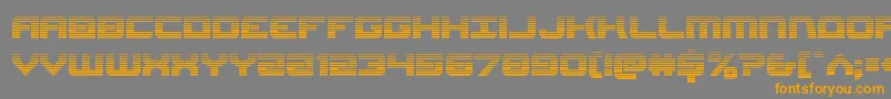 Gearheadscan Font – Orange Fonts on Gray Background