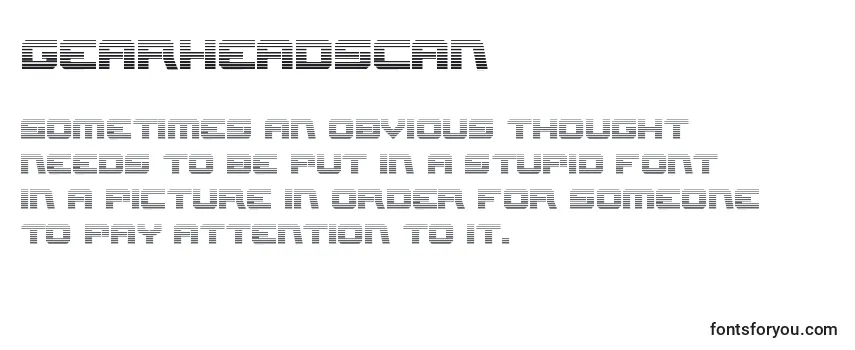 Review of the Gearheadscan Font