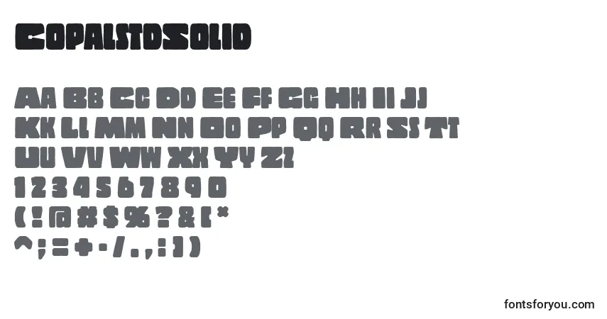 CopalstdSolid-fontti – aakkoset, numerot, erikoismerkit