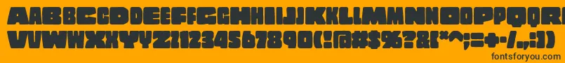 CopalstdSolid Font – Black Fonts on Orange Background