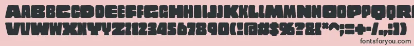 CopalstdSolid Font – Black Fonts on Pink Background