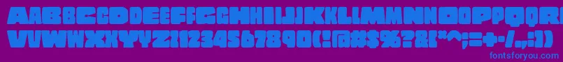 CopalstdSolid Font – Blue Fonts on Purple Background