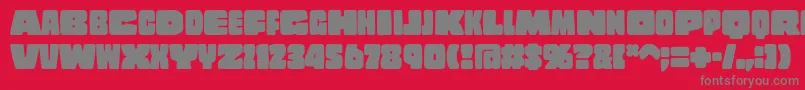 CopalstdSolid Font – Gray Fonts on Red Background