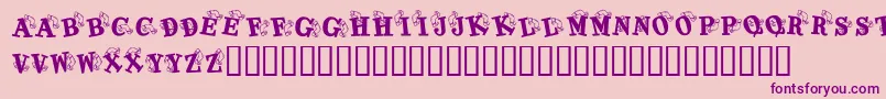 KrKaboomerang Font – Purple Fonts on Pink Background