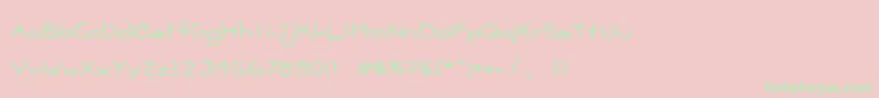 More about Madison Font Madison Font – Green Fonts on Pink Background