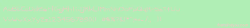 Madison Font – Pink Fonts on Green Background