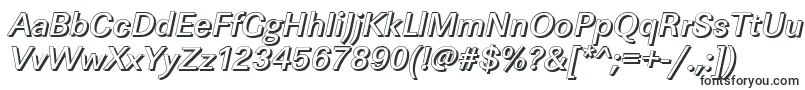Czcionka LinearshMediumItalic – czcionki dla nagłówka profilu