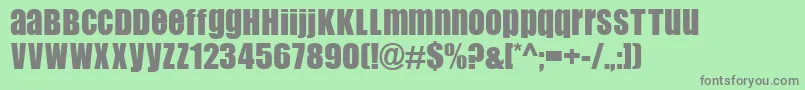 Flipflop Font – Gray Fonts on Green Background