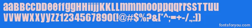 Flipflop Font – Pink Fonts on Blue Background