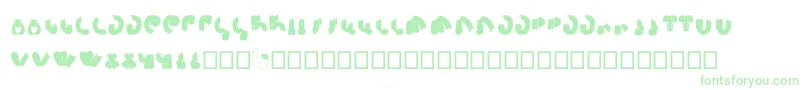 Шрифт SemiShaft – зелёные шрифты на белом фоне