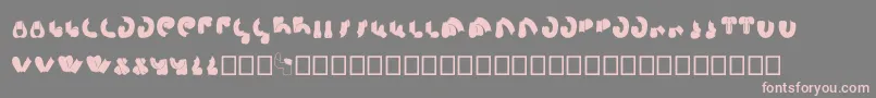 SemiShaft Font – Pink Fonts on Gray Background