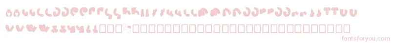 Шрифт SemiShaft – розовые шрифты на белом фоне