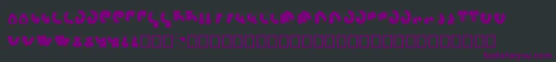 Шрифт SemiShaft – фиолетовые шрифты на чёрном фоне