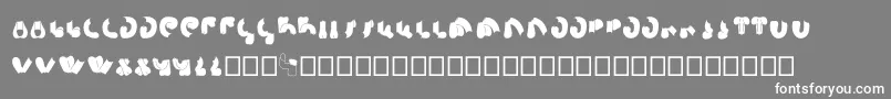 フォントSemiShaft – 灰色の背景に白い文字