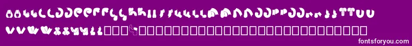SemiShaft Font – White Fonts on Purple Background