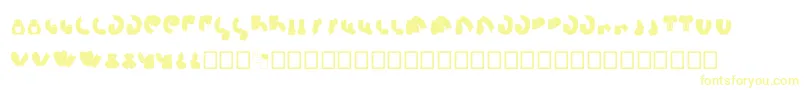 SemiShaft Font – Yellow Fonts on White Background