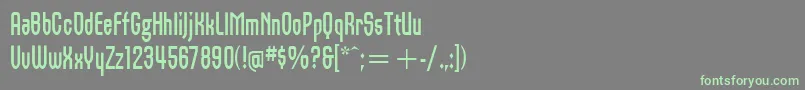 OrbonItcBold Font – Green Fonts on Gray Background