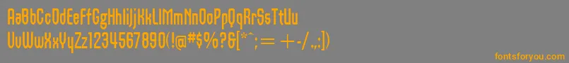 Weitere Informationen zur OrbonItcBold-Schriftart OrbonItcBold-Schriftart – Orangefarbene Schriften auf grauem Hintergrund