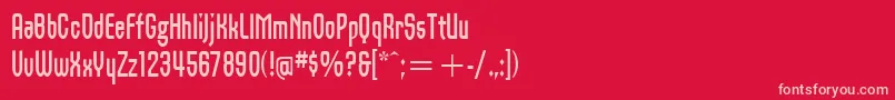 OrbonItcBold Font – Pink Fonts on Red Background