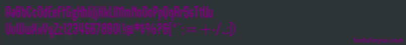 Шрифт OrbonItcBold – фиолетовые шрифты на чёрном фоне