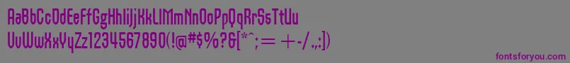 OrbonItcBold-fontti – violetit fontit harmaalla taustalla