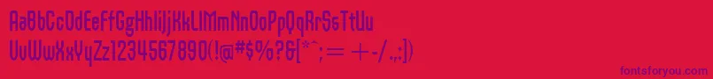 OrbonItcBold Font – Purple Fonts on Red Background