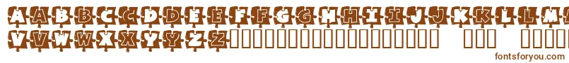 MissingPiece Font – Brown Fonts on White Background