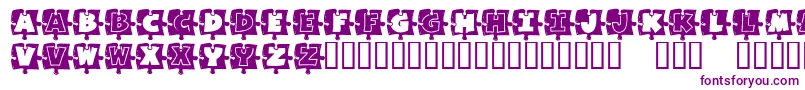 MissingPiece Font – Purple Fonts on White Background