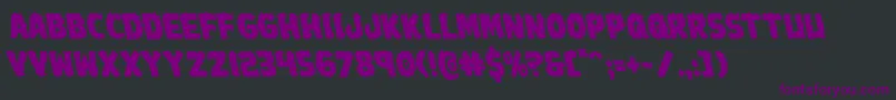 Johnnytorchleft Font – Purple Fonts on Black Background