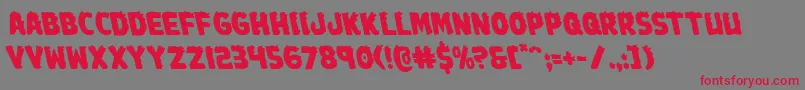Johnnytorchleft Font – Red Fonts on Gray Background