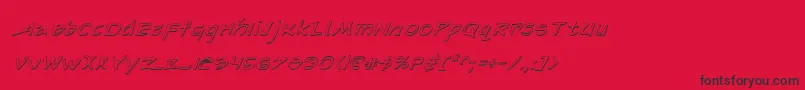 Arilonsi Font – Black Fonts on Red Background