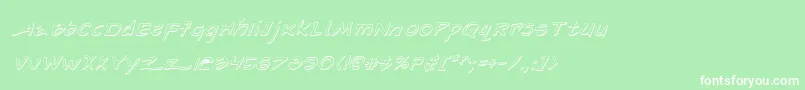 フォントArilonsi – 緑の背景に白い文字