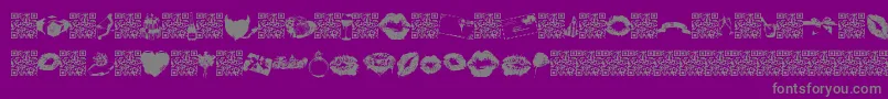 fuente Lovemarks – Fuentes Grises Sobre Fondo Morado
