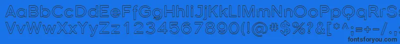 Шрифт Florsn37 – чёрные шрифты на синем фоне