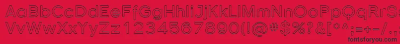 Florsn37 Font – Black Fonts on Red Background