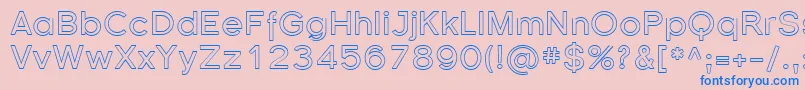 Florsn37 Font – Blue Fonts on Pink Background