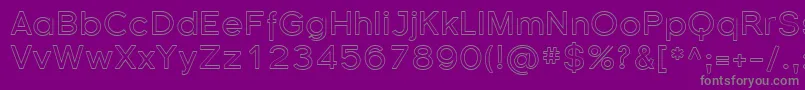 Florsn37 Font – Gray Fonts on Purple Background